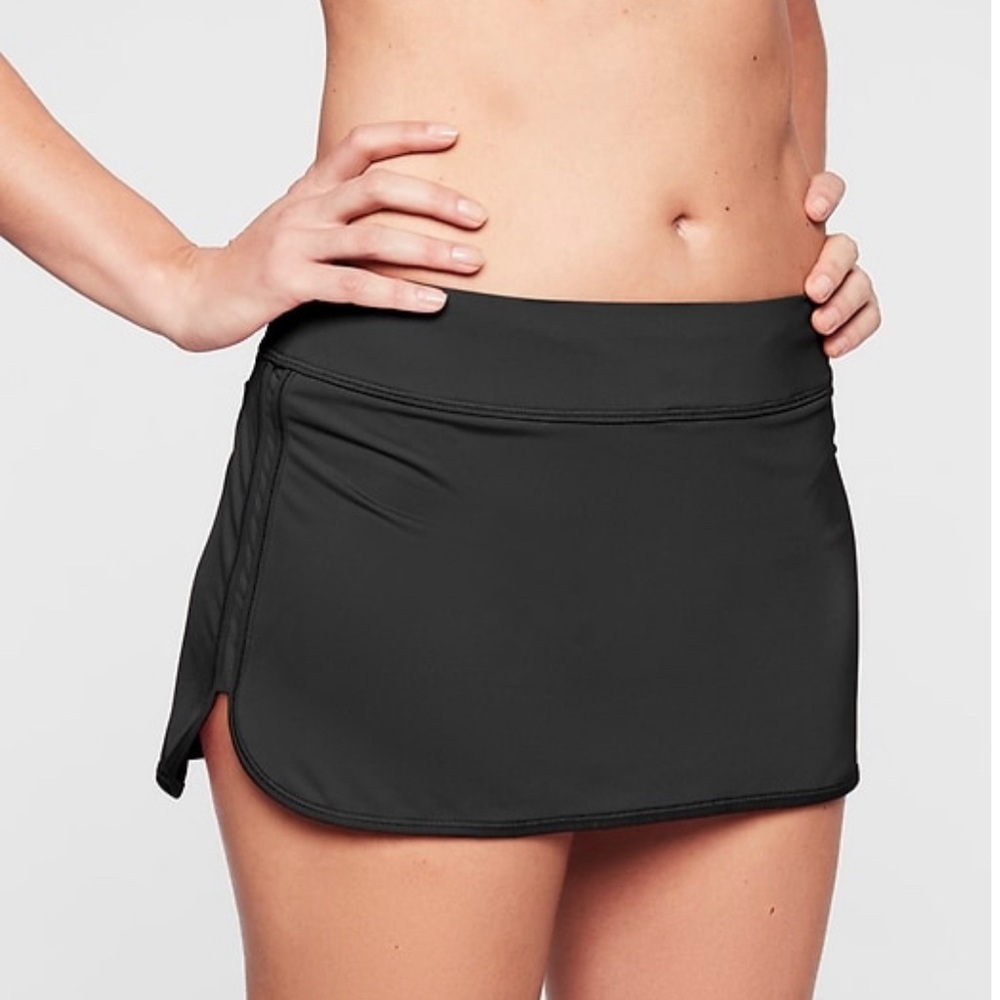 Athleta Black Tidal Swim Skirt